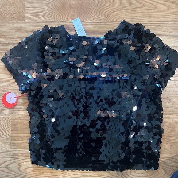 Eva Franco Sequin Tee size M black - Picture 3 of 6